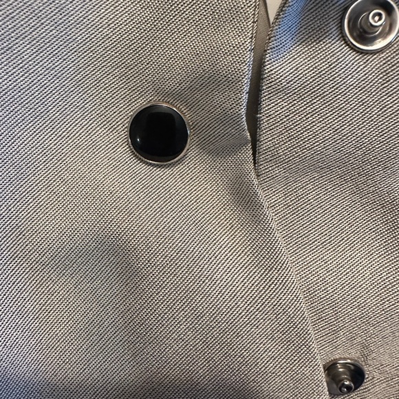 Fred Hayman Beverly Hills silver jacket blazer size 4 - Picture 8 of 15